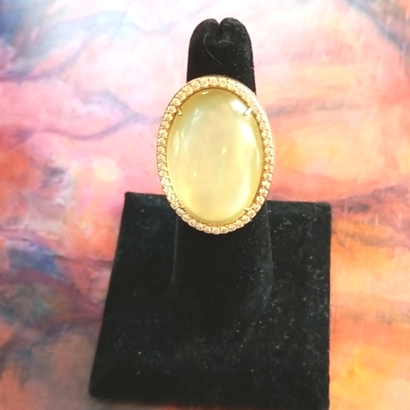 ROBERTO COIN Lemon Quartz Cocktail Ring - Picture 4 of 16